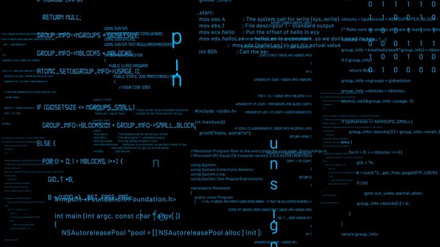 Visionary programming and coding of future software . 3D rendering computer graphic .