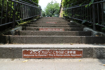 神奈川県の丹沢の大山の登山