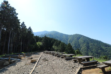 神奈川県の丹沢の大山の登山