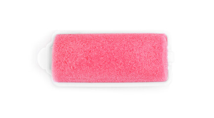 Hair curler isolated on white, top view. Styling tool