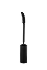 Mascara wand on white background. Makeup product