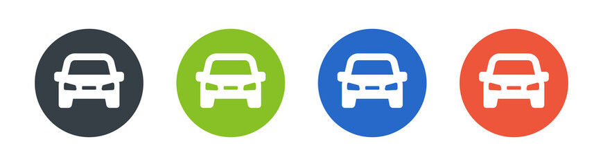 Car vector icon. Vehicle symbol.
