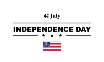 Fourth of July Independence Day. Vector illustration design