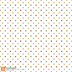 Polka dot seamless pattern vector design