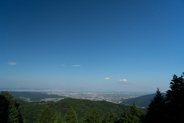 池田山より名古屋を望む