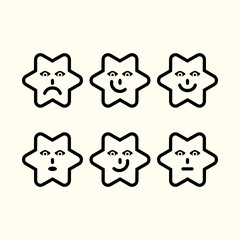 star emoticon design
