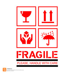 New box sign warning vector icon