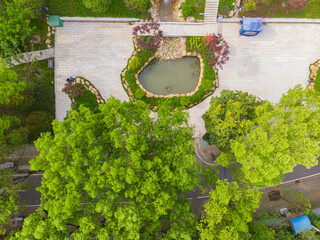 Early summer scenery of Guishan Park in Hanyang, Wuhan, Hubei, China
