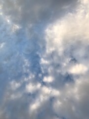 blue sky with clouds