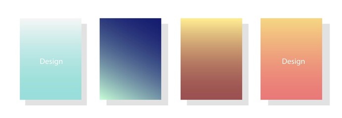 collection of colorful gradient background cover flyers are used for backgrounds, posters, banners, etc.