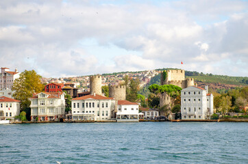 Fototapeta na wymiar landscape sights city Istanbul view from the sea