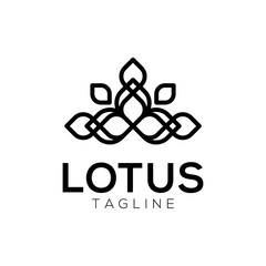 Lotus Flower and Beauty Logo Design