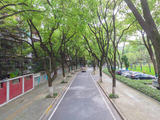 Early summer scenery of Guishan Park in Hanyang, Wuhan, Hubei, China