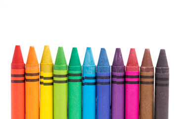 crayon isolated on white background