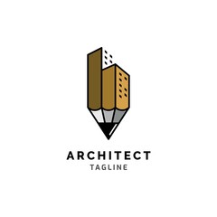 Architect logo design inspiration symbol illustration vector template