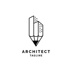 Architect logo design inspiration symbol illustration vector template