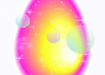 Hologram background with vibrant rainbow gradients. Dynamic fluid. Holographic cosmos.