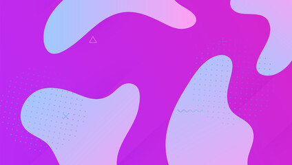 Modern Banner. Gradient Texture. Wavy Business Brochure. Wave Landing Page. Technology Frame. Purple Graphic Shape. Rainbow Concept. Color Abstract Layout. Lilac Modern Banner