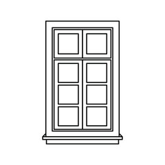 window icon. Architectural elements. vector illustration
