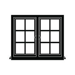 window icon. Architectural elements. vector illustration