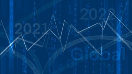 Business financial diagram on contemporary business background.
