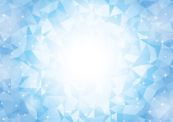 背景　ジオメトリック　青色　氷