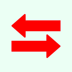 Red arrow icon vector EPS- 10