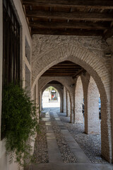 Fototapeta na wymiar Medieval house in Spilimbergo, Italy