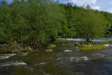 River Sázava at Žampach, Central Bohemia, Czech republic,Europe
