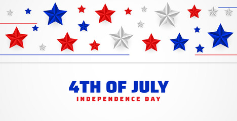 Obraz na płótnie Canvas 4th of july happy independence day stars background