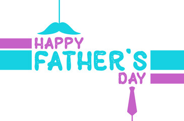 happy father's day lettering background, father's day typography design