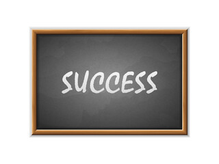 Success written on a blackboard