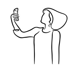 Young woman with mobile phone