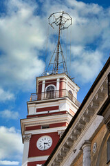 Tower of City Council building on Nevsky Prospect in St.Petersburg, Russia