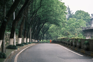 Early summer scenery of Guishan Park in Hanyang, Wuhan, Hubei, China