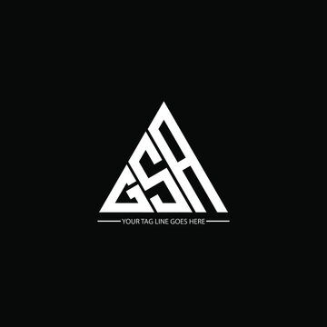 G S A letter logo abstract creative design. G S A unique design
