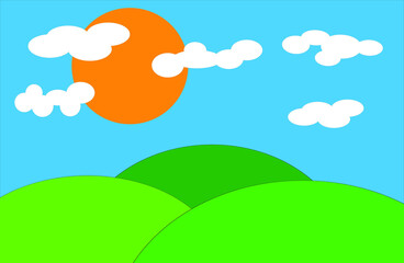 Obraz premium illustration of a landscape