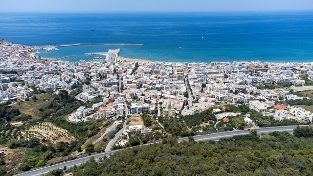 View of city Rethymno, Greece, Crete