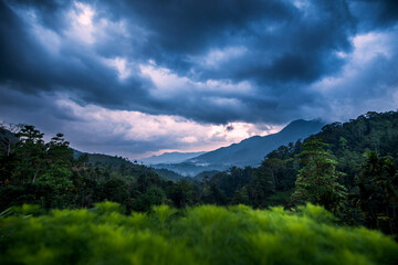 Beautiful mountains in Sri Lanka