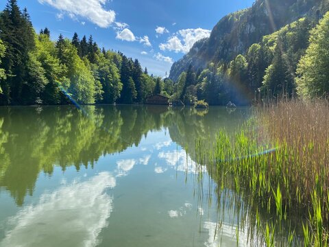 Berglsteiner See in den Brandenberger Alpen nahe dem Reintaten See Kramsach Inntal Tirol &Ouml;sterreich