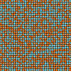 Fototapeta premium Abstract Geometric Pattern generative computational art illustration