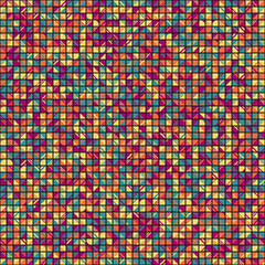 Fototapeta premium Abstract Geometric Pattern generative computational art illustration