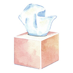 Watercolor box of tissue