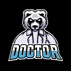 Doctor sport or esport gaming mascot logo template, for your team