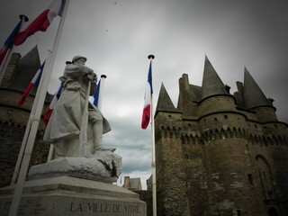 Vitre, Francia. Bonita localidad medieval de la bretaña francesa.