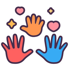 Obraz premium Family Handprint