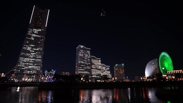 横浜　みなとみらい　夜景　横浜エアキャビン　2021年6月