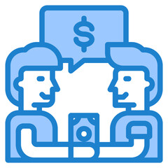 business blue style icon