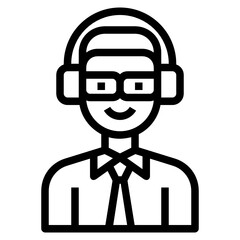 Avatar line icon