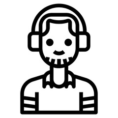 Avatar line icon